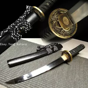 Espada Corta Japonesa Flor Tanto Ninja Katana T1095 Acero Agudo Listo para la Batalla - Imagen 1 de 12