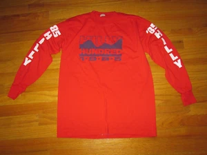 1985 Vtg HILLY HUNDRED 80s Long sleeve Bike Race Indiana Double Side T Shirt bmx - Picture 1 of 4