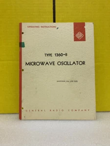 General Radio Type 1360-B Microwave Oscillator Operating Manual - Picture 1 of 2