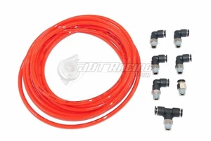 PUSH LOCK Red Vacuum Fitting Kit for Nissan 240SX S13 S14 S15 Turbo & Wastegate - Picture 1 of 1