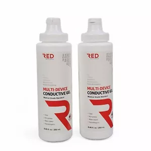 2 Gel Conduttivo Multidispositivo Rosso Forniture Mediche 8,45floz/250mL - Foto 1 di 6