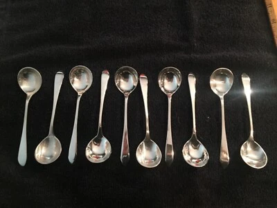 TIFFANY & CO QUEEN ANNE RARE HOT CHOCOLATE SPOONS A PERFECT SET OF  12 SPOONS - Image 1 of 4