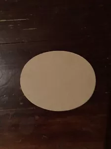 MAKE YOUR OWN COASTERS - MDF - FOR DECORATING- QTY:10 x 125 MM X 100 MM OVAL - Foto 1 di 2