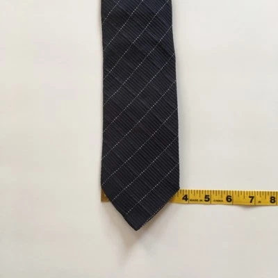 Corbata Pal Zileri azul a cuadros hecha en Italia 87% seda 13% acrílico pa0102 Foto 1 de 3