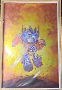 LÁMINA VIRGEN Transformers #1 segunda impresión Skottie Young edición limitada - Imagen 1 de 1