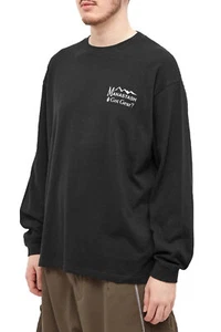 Manastash Mens Long Sleeve Hemp Camper T-Shirt Large Black - NWT - Picture 1 of 5
