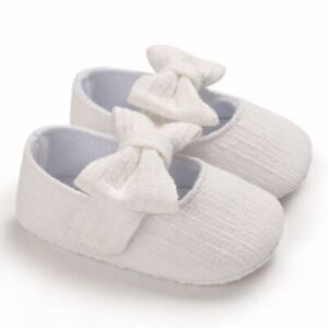Princess Moccasins Bowknot Shoes-Infant Baby Girls First Walker Solid Soft Shoes