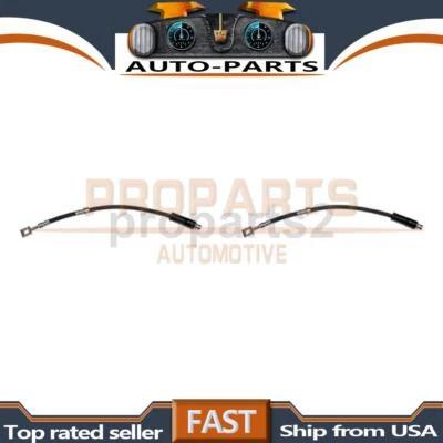 2x Hydraulic Brake Hose Front Kit For 2006-2009 Saab 9-3 2.8L - Изображение 1 из 4