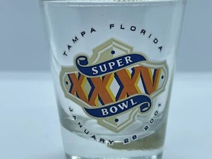 Super Bowl XXXV Tampa Bay Florida 28. Januar 2001 Schnapsglas 2oz - Bild 1 von 3