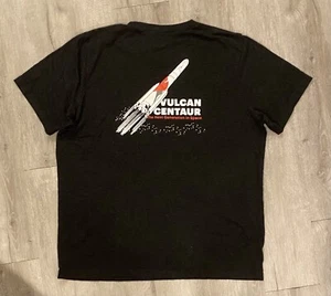 United Launch Alliance ULA VULCAN Rocket Black Athletic Fit T-Shirt Size XL - Picture 1 of 4