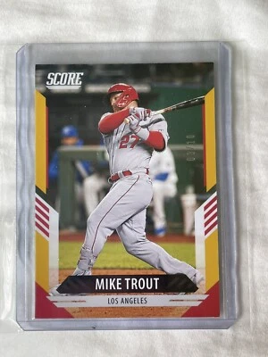 2021 Panini Chronicles Score Baseball Mike Trout Base Card /10!! - Image 1 of 2
