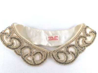 Collar de perlas vintage con cuentas Sally Gee Bugle satinado Japón Foto 1 de 4