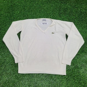 Vintage IZOD Lacoste Cashmere Wool Sweater Women Large 20x24 - Picture 1 of 18