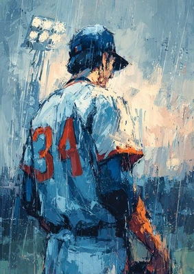 Nolan Ryan Art  Card 1/1 PaintOholic Signed ONE OF A KIND - Image 1 of 2