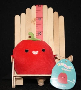 Neu mit Etikett 2,5" Mikromallow von Squishmallow - "Christo die rote Chilischote" MM2 #486 - Bild 1 von 2