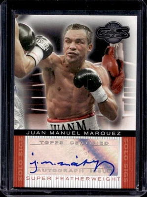 2008 Topps Co-Signers Juan Manuel Marquez Solo Sigs Auto #SS-JM - Image 1 of 2