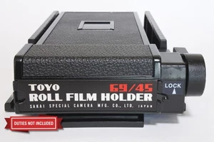 [Exc+++++] Toyo 69/45 Roll Film Back 6x9 for 4x5 Large Format Camera From JAPAN - Picture 1 of 11