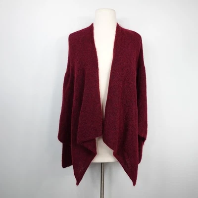 Кардиган Sarah Pacini красный драпированный с открытой передней частью один размер - Изображение 1 из 4
