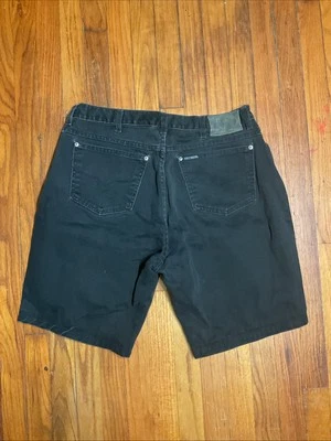 VTG Harley Davidson Jean Shorts Mens Size 36 Faded Black Denim Biker Jorts USA - Image 1 of 4