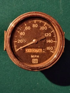 Vintage Stewart Warner Mechanical 160 MPH Speedometer SW  3 3/8 Read Description - Picture 1 of 10