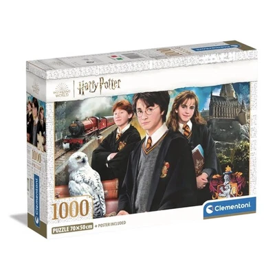 Clementoni 39862 Harry Potter Rompecabezas 1000 Piezas-Póster Incluido, Puzzle NUEVO Foto 1 de 4
