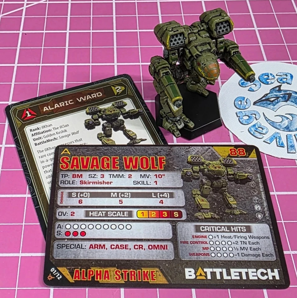 Battletech Savage Wolf 绘画第三星联盟打击队微型 — 第 1/1 张图片