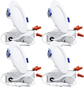 4 Pack TORCHSTAR commercial Grade 18W 6 Inch LED Recessed Lighting, 5000K NEW - Picture 1 of 4