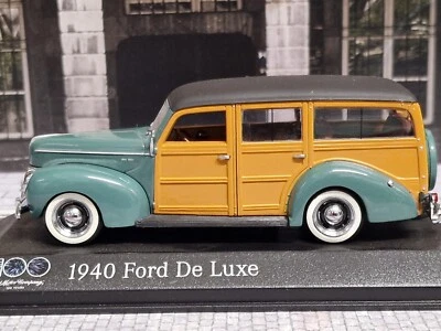 MINICHAMPS 1/43 - FORD USA V8 DELUXE WOODY SW 1940 - 100 YEARS ANIVERSARY - Immagine 1 di 4