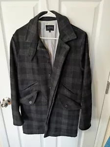 Wings + Horns Wool Mac Coat Size Small - Picture 1 of 5