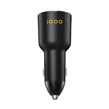 Original vivo iQOO 80W Dual Port Flash Charge Car Charger Cable For iQOO 12 Pro