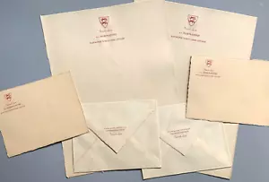 VINTAGE 1937/38 S.S. NORMANDIE FRENCH LINE SHIP LETTERHEAD/NOTE CARDS/ENVELOPES - Picture 1 of 4