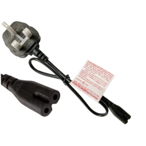 Für Xbox Series S Netzkabel 3 Pin UK Stecker Netzleitung Figur 8 Netzleitung - Bild 1 von 6
