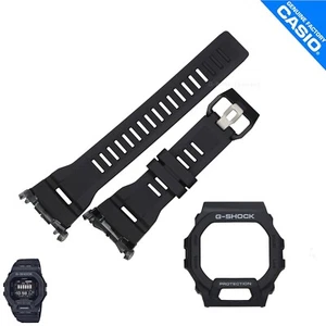 Genuine Watch Band&Bezel Casio G-Shock GBD-200-1 Matte Black w/ Grey Letters - Picture 1 of 1