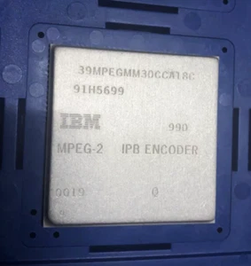 IBM MPEG-2 brand new sample CPU. with special socket. Beautiful white ceramic - Picture 1 of 2