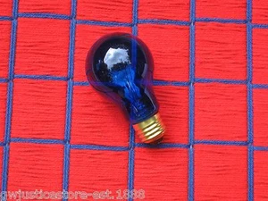 NEW COBALT BLUE 25w PARTY & sign A19 LIGHT BULB 25A19 extras ship for 7¢ each - Picture 1 of 4