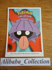POKEMON dunkin boomer trading card sticker 2000 Carte # 90 SHELLDER KOKIYAS - Picture 1 of 1