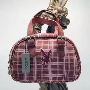 Playboy Damenhandtaschen Mini kariert burgunderrot neu mit Etikett - Bild 1 von 4