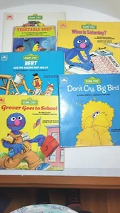 Sesame Street Golden Books lot of 5 softcover very good condition  - Picture 1 of 2