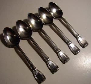 5 PC Towle Supreme Cutlery Canterbury Stainless Oval Soup Spoons 7" - Picture 1 of 4