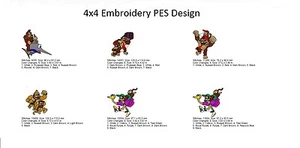 Super Mario Embroidery Machine Pattern Designs Brother Baby Lock PES - Picture 1 of 9