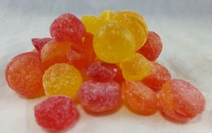 Peach Hard Candy Drops 4.5 Ounces - Picture 1 of 3