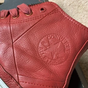 Converse Product RED Leather Jacket CT Red Hi US 11 - Picture 1 of 12
