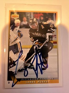 Larry Murphy 1993-94 UPPER DECK AUTOGRAPHED SIGNED AUTO HOF