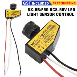 Automatic Light Control Sensor DC 12V 48V Dusk To Dawn Light Photocell Switch ❤