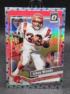 2023 Optic Stars Emoji Parallel - Ickey Woods #40 Cincinnati Bengals - Picture 1 of 2
