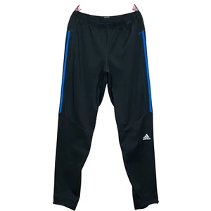 Adidas Climalite Leggings Mens M Black Quick Dry Compression Ankle Zip Gym Pants - Picture 1 of 7