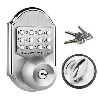 ELEMAKE Keyless Mechanical Door Lock Digital Code Entry Combination Security Deadbolt