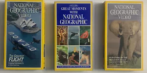 National Geographic VHS set of Three Tapes Great Lot 91’ 94’ 95’ - Picture 1 of 12