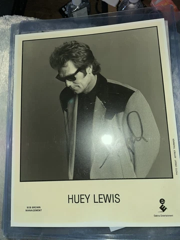 Huey Lewis Signed Autograph 8 x 10 Photo Cover