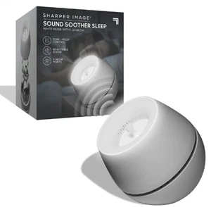 SHARPER IMAGE Sound Soother White Noise Machine Relaxing Sleep LED Glow - Picture 1 of 1